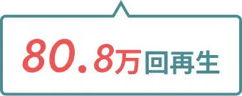 80.8万回再生